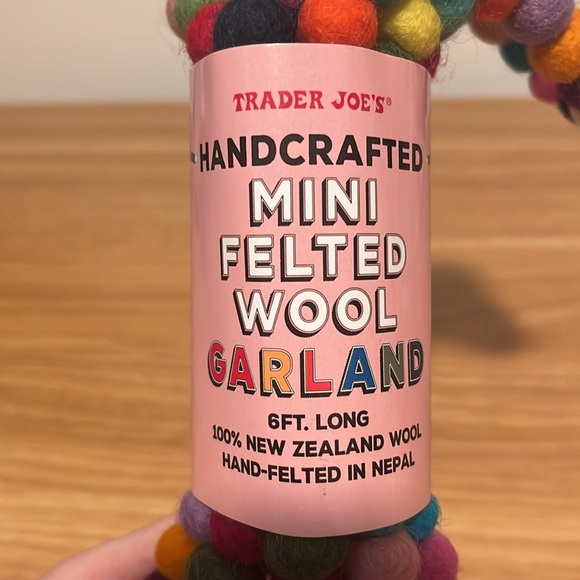 Trader Joe’s Mini Felted Wool Garland - Picture 3 of 4